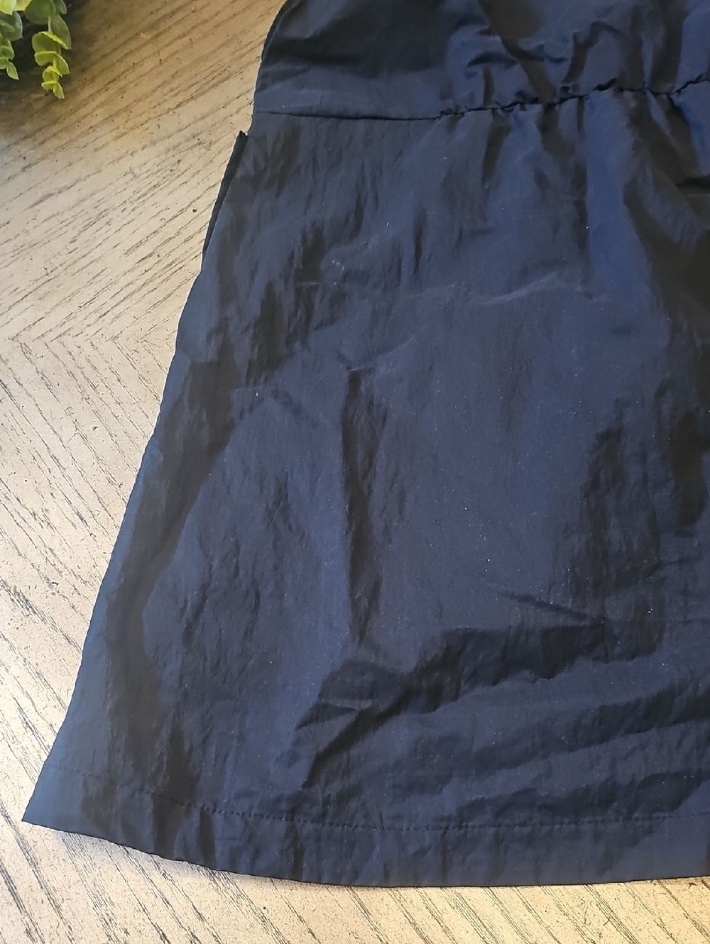 Zara Hooded Waterproof Tech Black Dress Size 11-12 - Picture 10 of 12